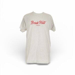 Hanes Gray Short Sleeve Tee with Red Print
